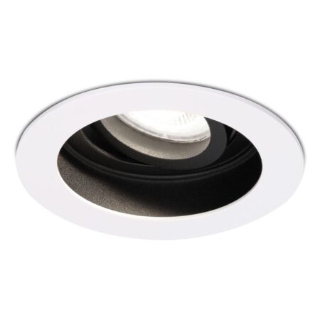 Laredo LED inbouwspot - GU10 4 Watt 345 Lumen - 6500K daglicht wit - Dimbaar - verzonken - Rond - Kantelbaar - IP20 Voor binnen - Wit | HOFTRONIC