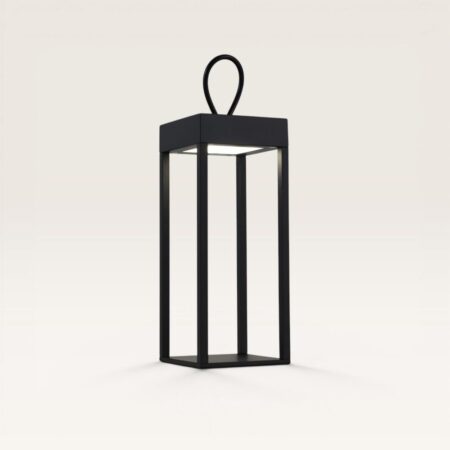 Larion - Tafellamp oplaadbaar Zwart 30 cm - Tafellamp horeca - Dimbaar - Modern design - USB-C - IP44 voor buiten - 3000K/4500K/6000K | LUSENZ