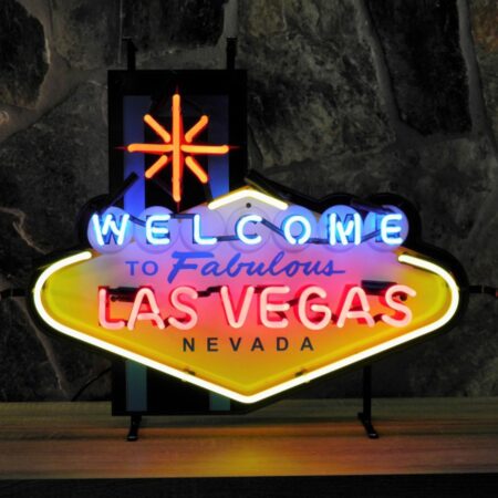 Las Vegas Nevada Neon Verlichting 74 x 58 cm - Rood