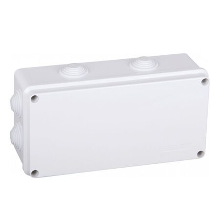 Lasdoos - IP65 Waterdicht - 8 Flexibele ingangen - 200x100x70 mm - Voor binnen en buitengebruik - Wit | HOFTRONIC