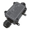 Lasdoos IP68 Waterdicht - 126x62x39mm - 2 ingangen - voor 2 en 3 aderige kabels (4-11mm) | HOFTRONIC