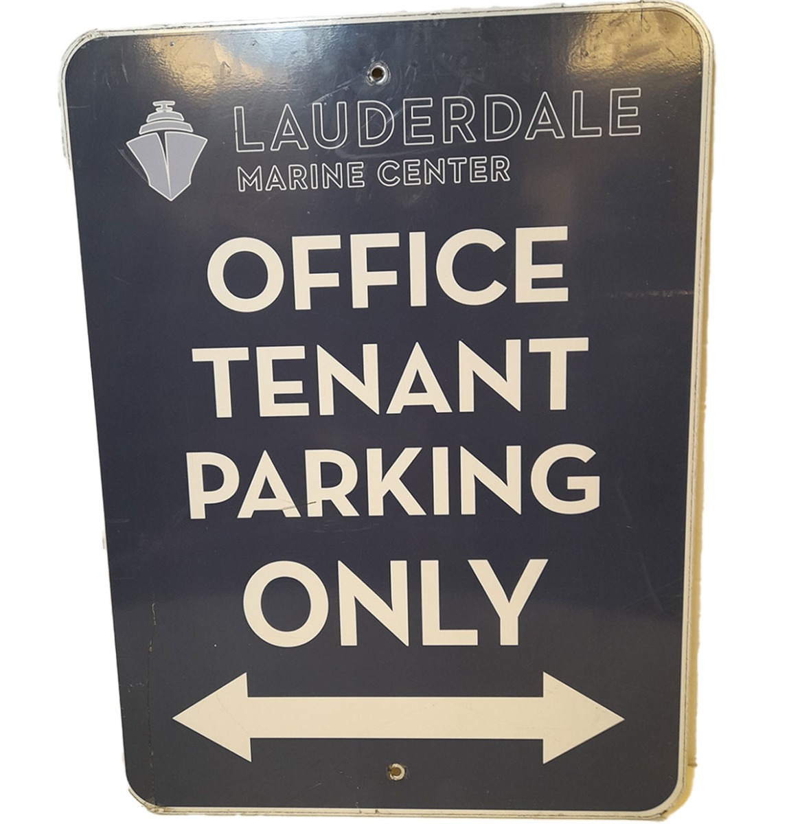 Lauderdale Office Parking Only Street Sign 60x45cm - Origineel | The Dutch Pickers