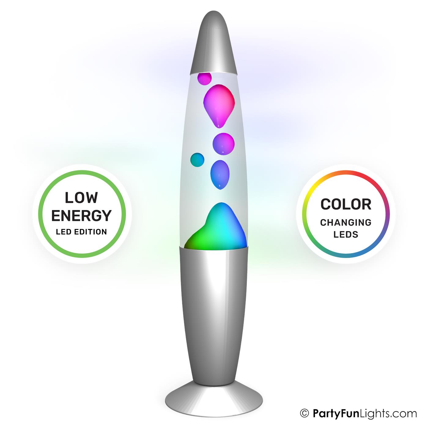 Lava lamp LED colour changing | PartyFun Lights