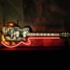 Led Zeppelin - Gibson Gitaar Neon Verlichting 117 x 45 cm - Rood