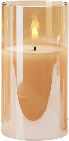 Ledkaars Glas 15cm |