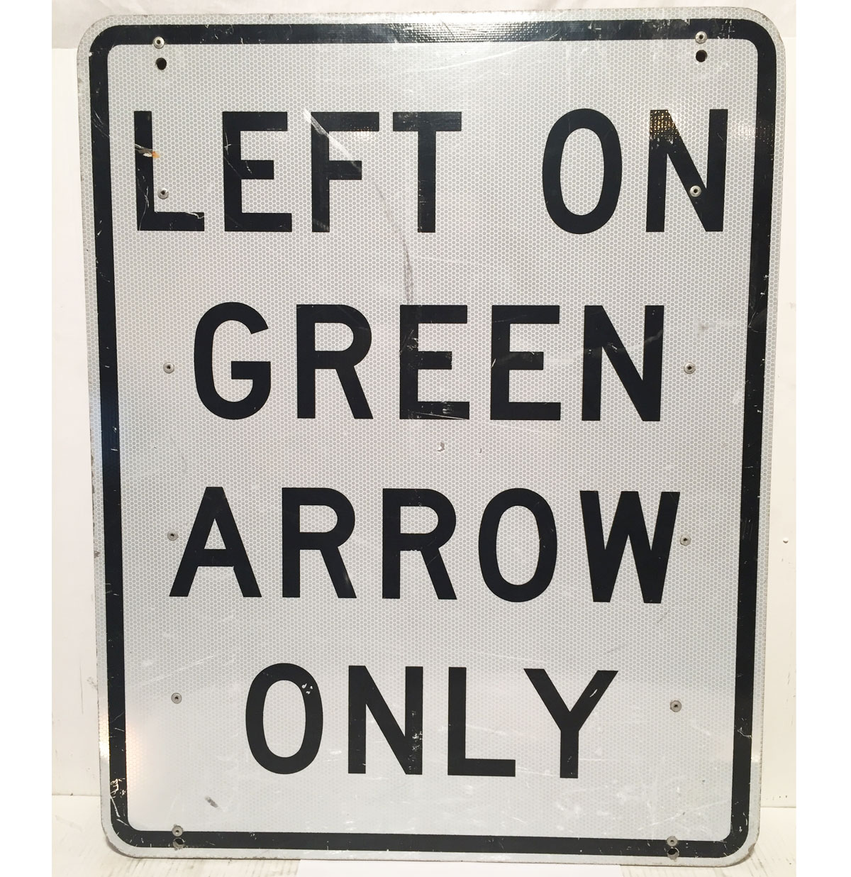 Left On Green Arrow Only Straatbord - Origineel | The Dutch Pickers