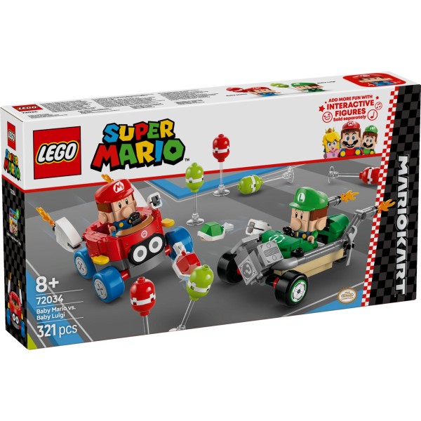 Lego 72034 Super Mario Kartt - Baby Mario Vs. Baby Luigi | Lego