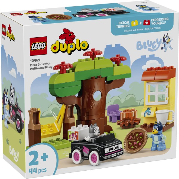 Lego10469 Duplo Bluey Pizzameisjes Met Muffin En Bluey | Lego