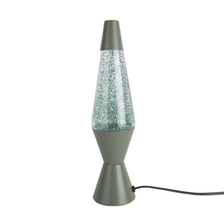 Leitmotiv Lava Lamp - Jungle Groen Glitter | Fiftiesstore