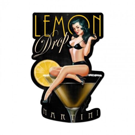 Lemon Drop Zwaar Metalen Bord 60 x 40 cm | Fiftiesstore
