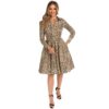 Lena Leopard Swing Dress -XL | Hearts and Roses