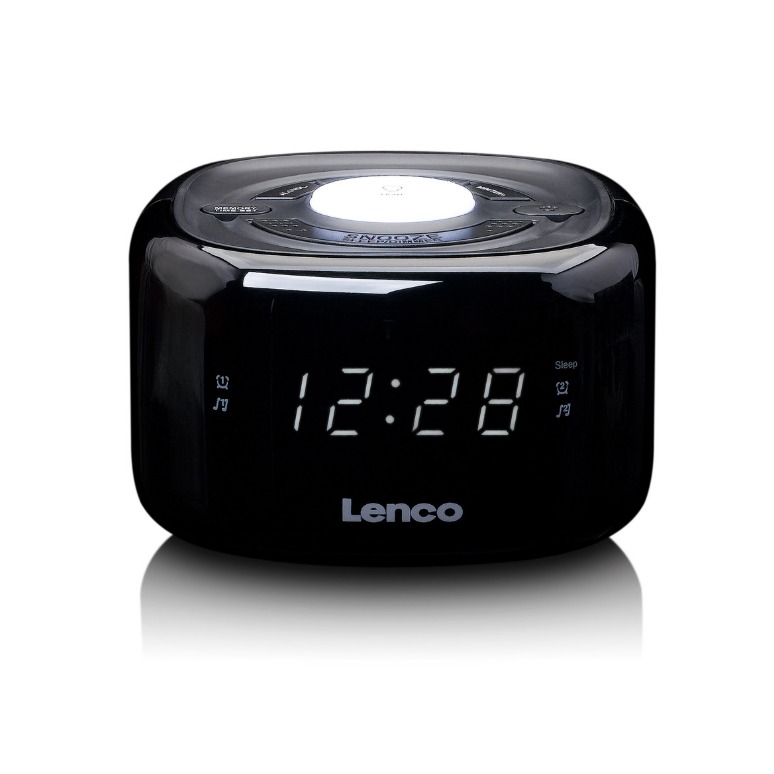 Lenco CR-12BK Wekker radio Zwart | Lenco