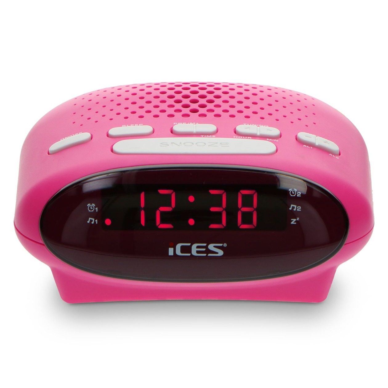 Lenco ICR-210 Wekker radio Roze | Lenco