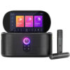 Lenco Ikarao Shell S1 karaoke systeem Bluetooth speaker Zwart | Lenco