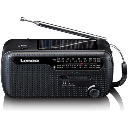 Lenco MCR-113 Noodradio FM radio Zwart | Lenco