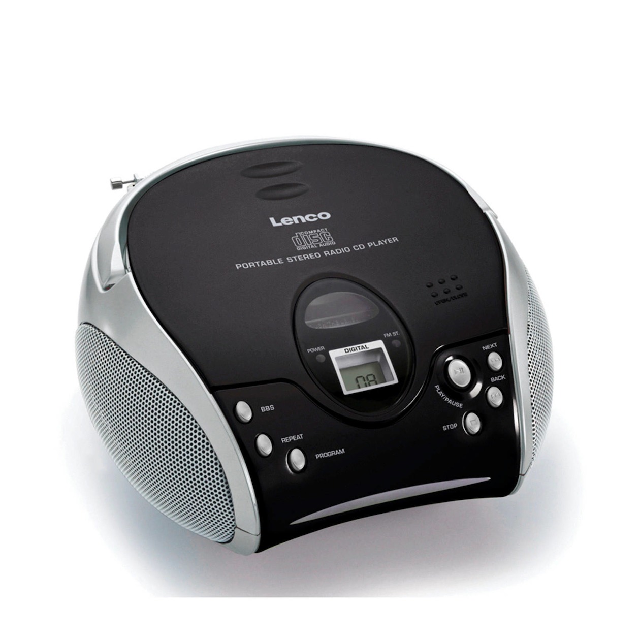Lenco SCD-24 FM radio Zwart | Lenco
