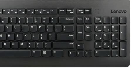 Lenovo 510 Wireless Combo Keyboard & Mouse -US English 103P- Black