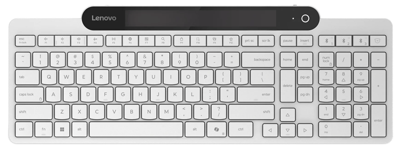 Lenovo 800 Self-Charging Bluetooth Toetsenbord QWERTY Wit