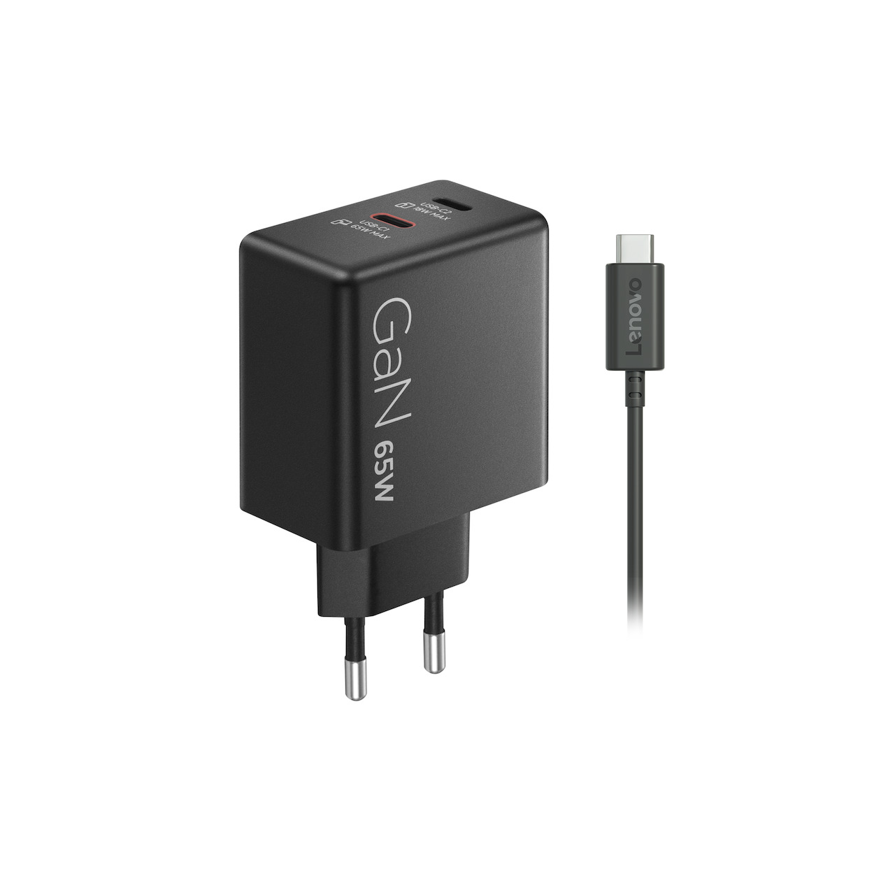 Lenovo Dual USB-C 65W GaN Power Adapter Oplader | Lenovo