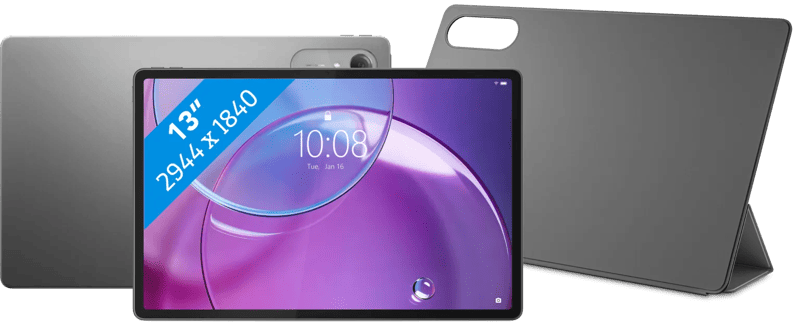 Lenovo Idea Tab Pro Gen 2 13 inch 256GB Wifi Grijs met Stylus + Book Case