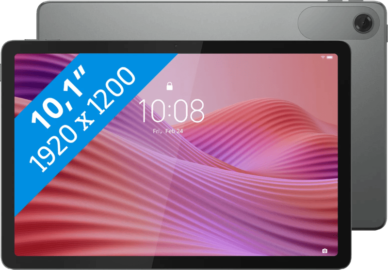 Lenovo Tab 64GB Wifi Grijs met Book Case