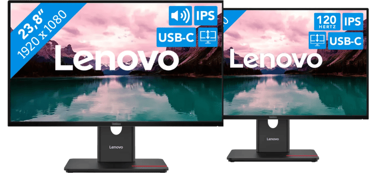 Lenovo ThinkVision T24D-40 + Lenovo ThinkVision T24-40