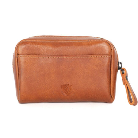 Leren Portemonnee/ sleutel etui Irwin Brandy | Spikes & Sparrow