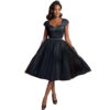 Lesley-Ann Tulle Dress Black-XXXXL | 40% korting | Laura Byrnes