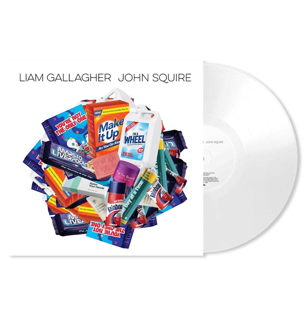 Liam Gallagher & John Squire - Liam Gallagher & John Squire (Wit Vinyl) (LP) | Fiftiesstore