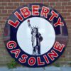 Liberty Gasoline Stalen Bord XL - Ø120cm | Fiftiesstore