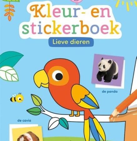 Lieve Dieren Kleur- En Stickerboek (3-5 Jaar) | Deltas