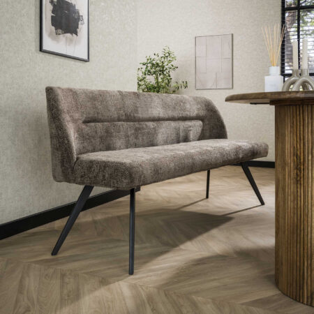 LifestyleFurn Eetkamerbank 'Lavonne' Chenille