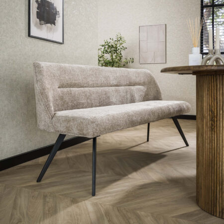 LifestyleFurn Eetkamerbank 'Lavonne' Chenille