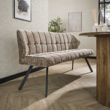 LifestyleFurn Eetkamerbank 'Thandie' Hoven stof