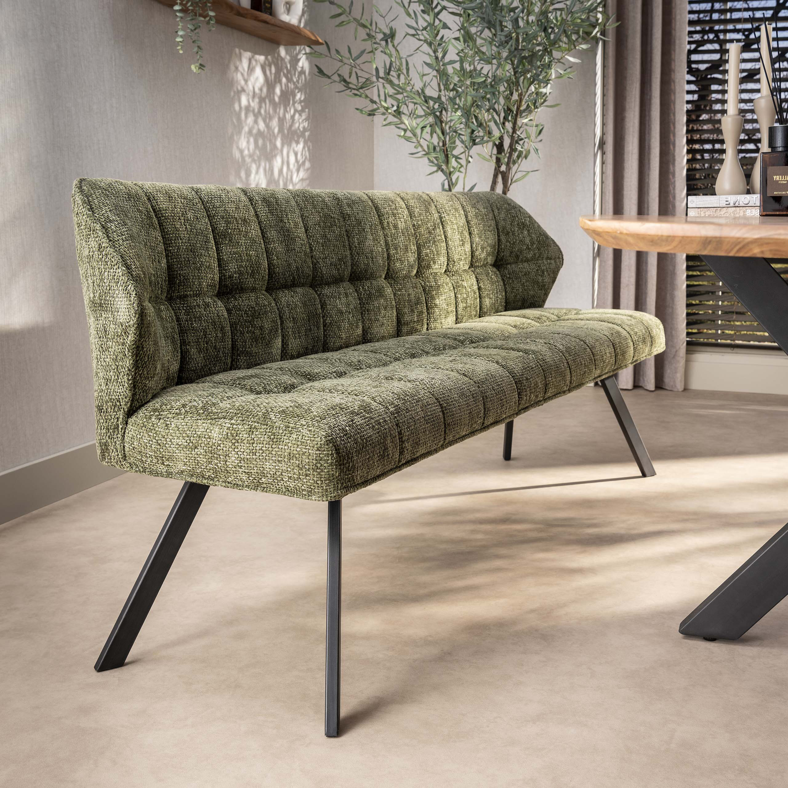LifestyleFurn Eetkamerbank 'Thandie' Hoven stof