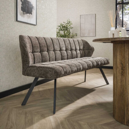 LifestyleFurn Eetkamerbank 'Thandie' Hoven stof