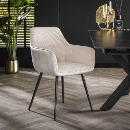LifestyleFurn Eetkamerstoel 'Kerbi' Rib