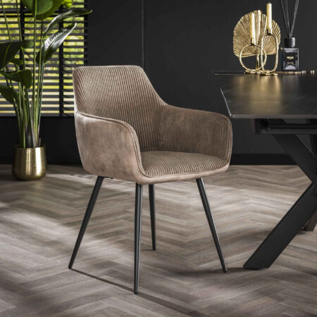 LifestyleFurn Eetkamerstoel 'Kerbi' Rib