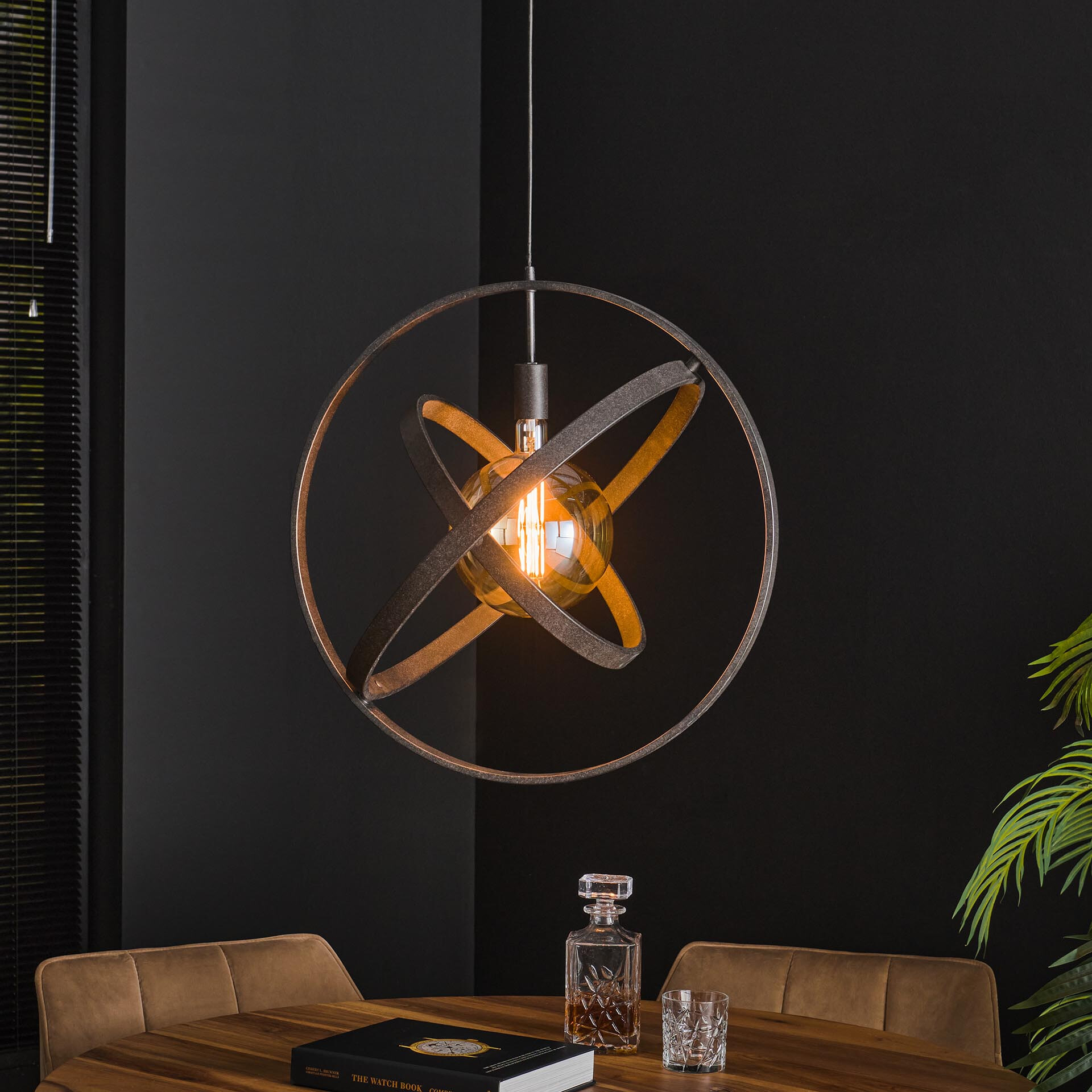 LifestyleFurn Hanglamp 'Marshay' Artic Black | LifestyleFurn