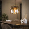LifestyleFurn Hanglamp 'Rift' Amber glas