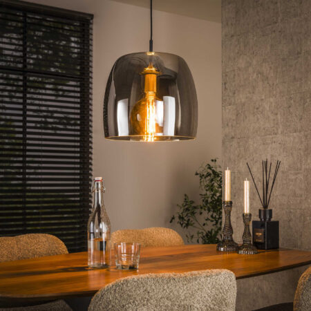 LifestyleFurn Hanglamp 'Rift' Smoke glas