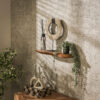 LifestyleFurn Organische Wandplank 'Lavar' Acaciahout