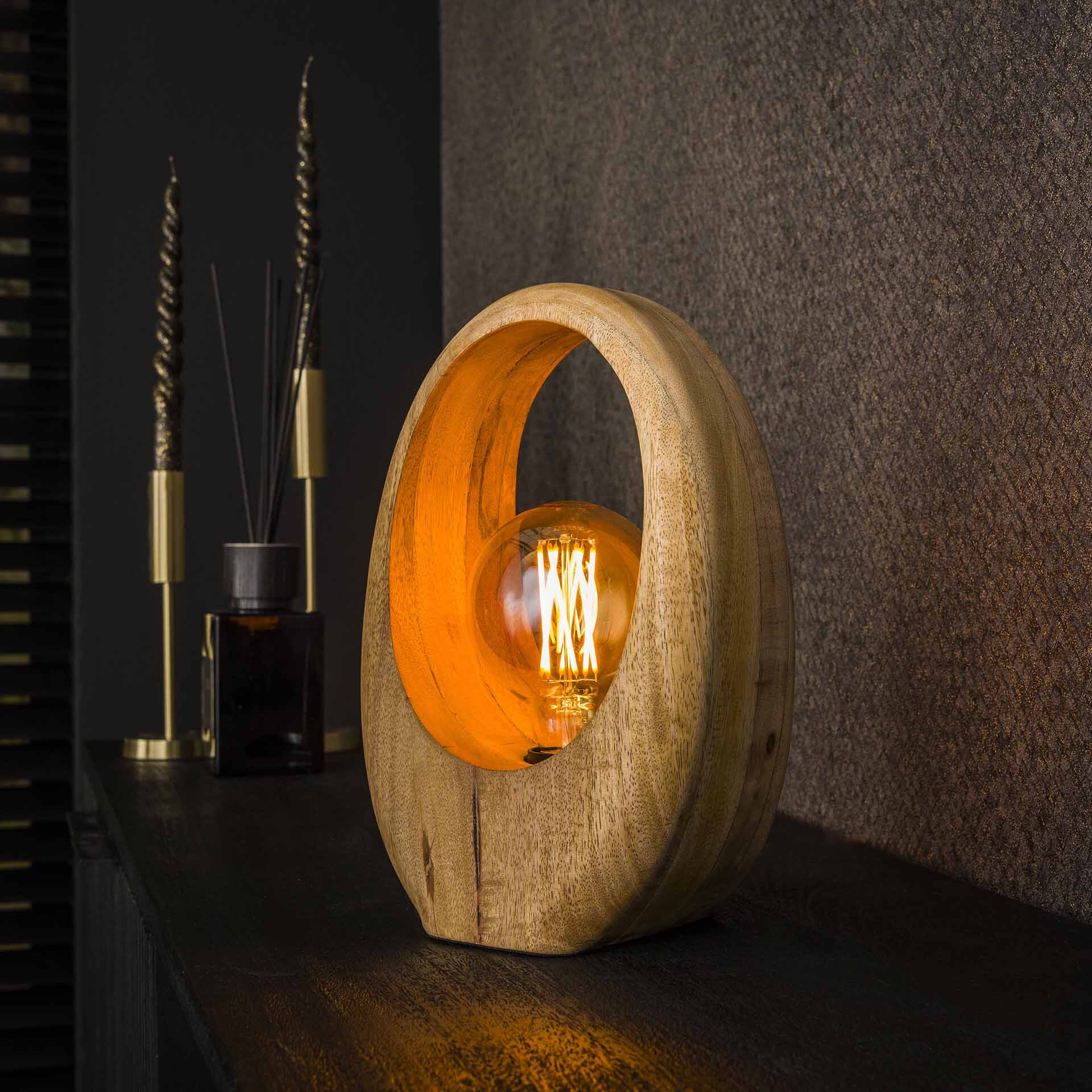 LifestyleFurn Tafellamp 'Laurene' Mangohout