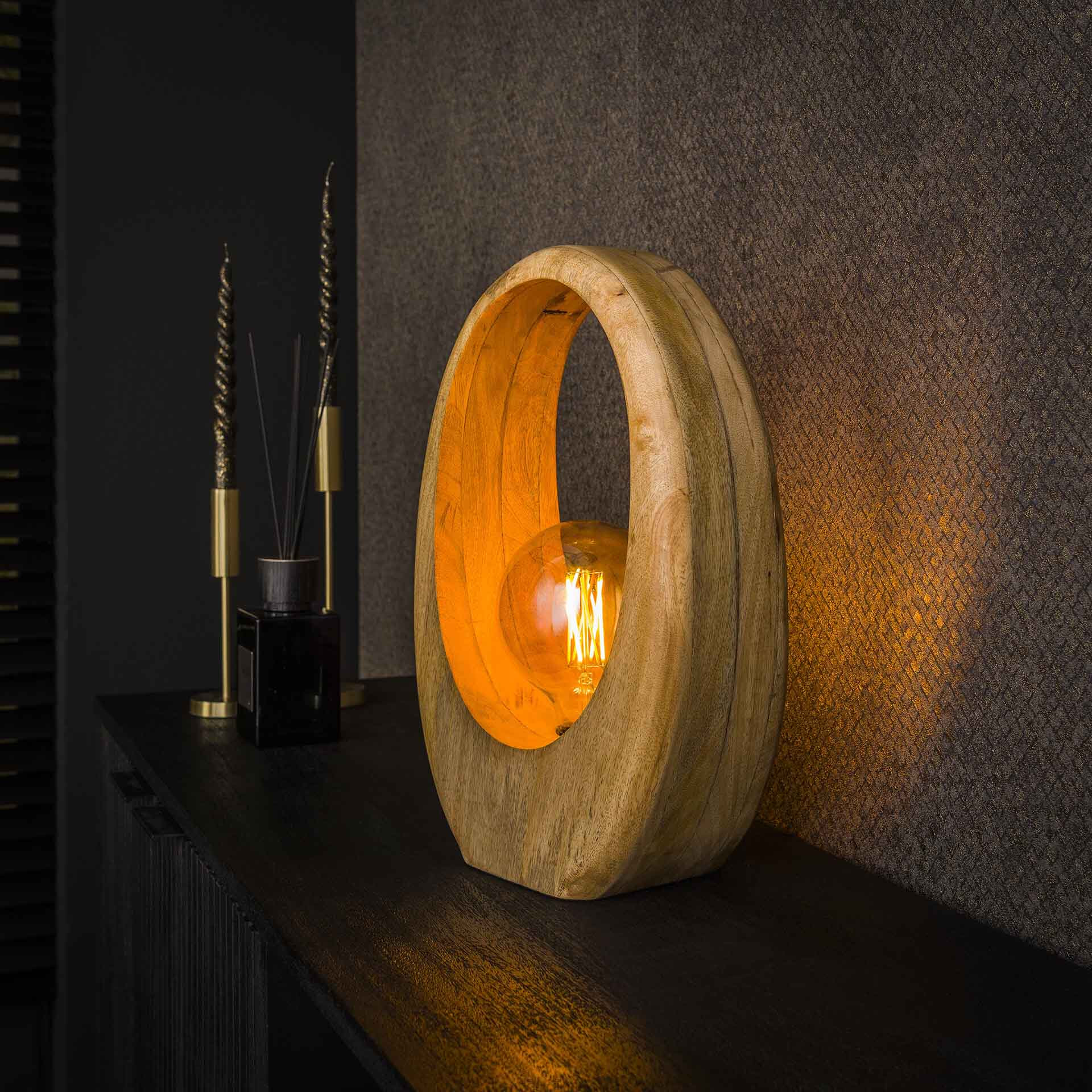 LifestyleFurn Tafellamp 'Laurene' Mangohout