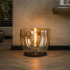LifestyleFurn Vloerlamp 'Mikado' Amber glas