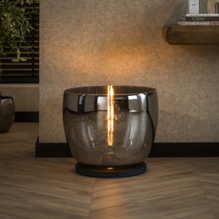 LifestyleFurn Vloerlamp 'Mikado' Smoke glas