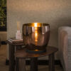 LifestyleFurn Vloerlamp/Tafellamp 'Mikado' Koper glas