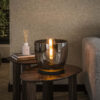 LifestyleFurn Vloerlamp/Tafellamp 'Mikado' Smoke glas