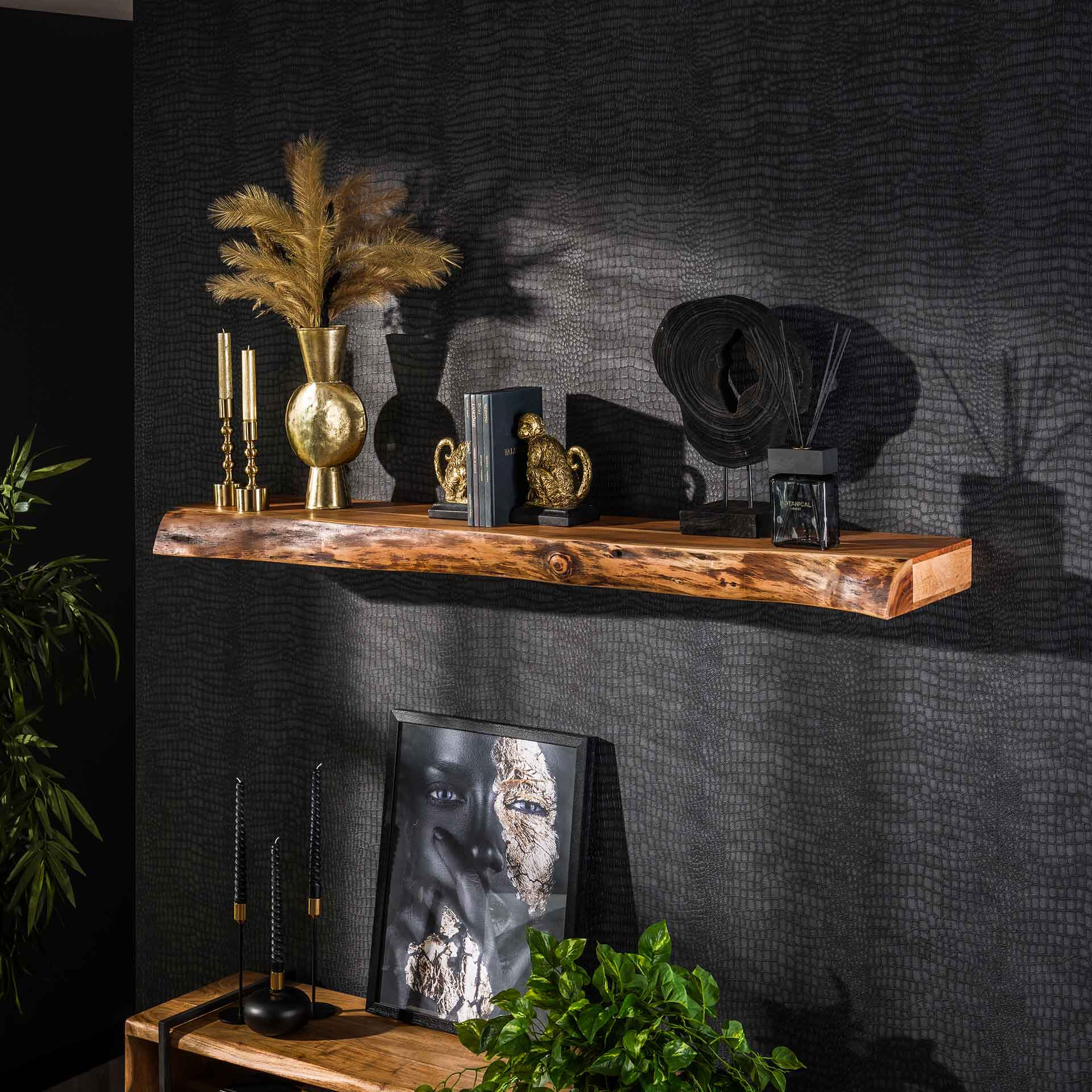 LifestyleFurn Wandplank 'Mac' Acaciahout