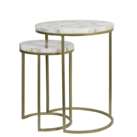 Light & Living Bijzettafel 'Axat' Set van 2 stuks